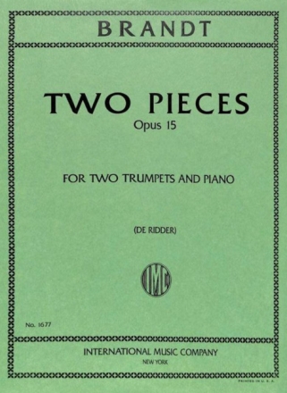 Two pieces op.15 2 Trompeten und Klavier Partitur und Stimmen