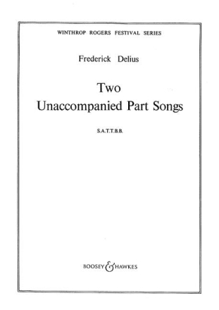 Two Unaccompanied Part Songs f�r gemischter Chor (SATTBB) a cappella Chorpartitur
