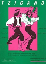 Tzigano 3 Balkan-Impressionen f�r 3 Blockfl�ten (SAT) und Schlagwerk Partitur