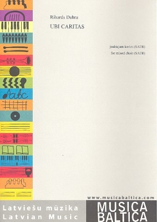 Ubi caritas for mixed chorus a cappella score