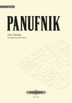 Ubi caritas for sopranos and piano score