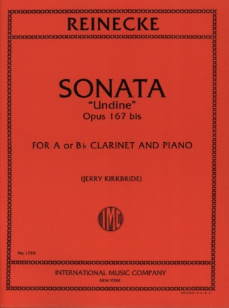 Undine Sonata op.167bis for clarinet and piano