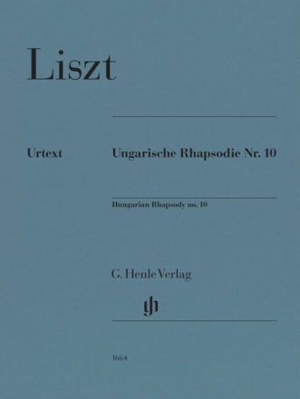 Ungarische Rhapsodie Nr. 10 f�r Klavier zu zwei H�nden