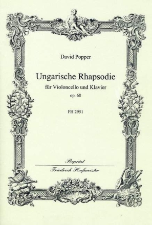 Ungarische Rhapsodie op.68 f�r Violoncello und Klavier