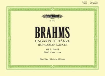 Ungarische T�nze Band 1 WoO1 (Nr.1-10) f�r Klavier zu 4 H�nden