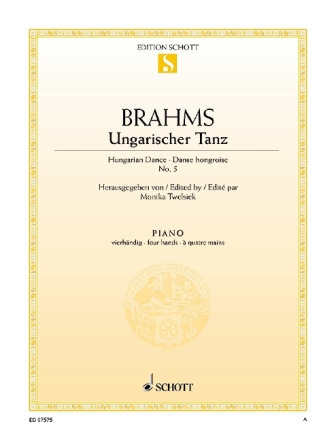 Ungarischer Tanz Nr.5 f�r Klavier zu 4 H�nden