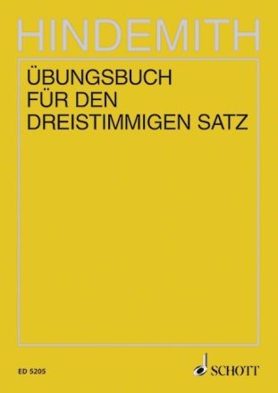 Unterweisung im Tonsatz Band 3 �bungsbuch f�r den dreistimmigen Satz