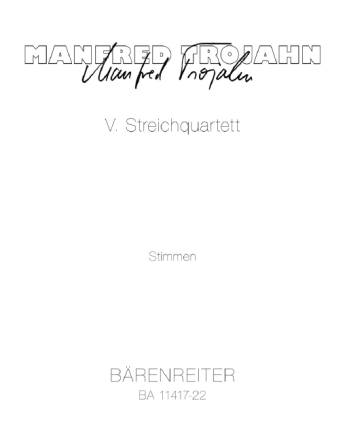 V. Streichquartett f�r 4 Streicher Stimmensatz