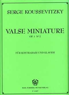 Valse miniature op.1,2 f�r Kontraba� und Klavier