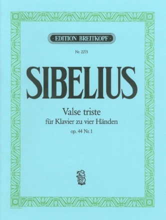Valse triste op.44,1 f�r Klavier zu 4 H�nden Spielpartitur