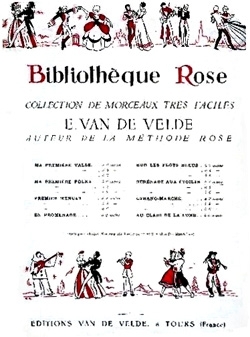 VAN de VELDE Ernest Sur les flots bleus piano Partition