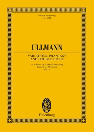 Variationen, Phantasie und Doppelfuge op.3b f�r Orchester Studienpartitur