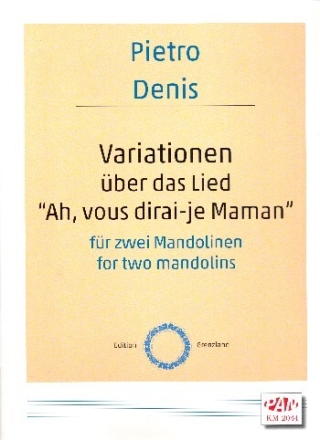 Variationen �ber A vous dirai-je Maman f�r 2 Mandolinen Spielpartitur