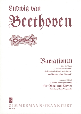 Variationen �ber das Thema 'La ci darem la mano' f�r Oboe und Klavier