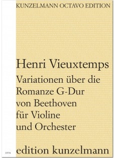 Variationen �ber die Romanze G-Dur von Beethoven G-Dur f�r Violine und Orchester Partitur