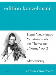 Variationen �ber ein Thema aus 'Norma' G-Dur op.2 f�r Violine und Orchester Klavierauszug
