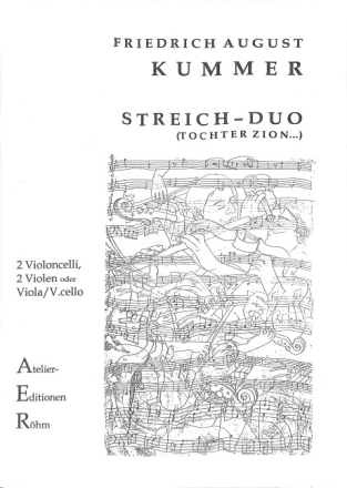 Variationen �ber 'Tochter Zion' G-Dur op.156 f�r 2 Violoncelli (2 Violen, Viola und Violoncello) Partitur