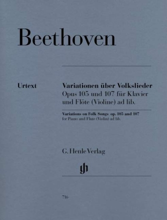 Variationen �ber Volkslieder op.105 und op.107 f�r Klavier und Fl�te (Violine) ad lib.