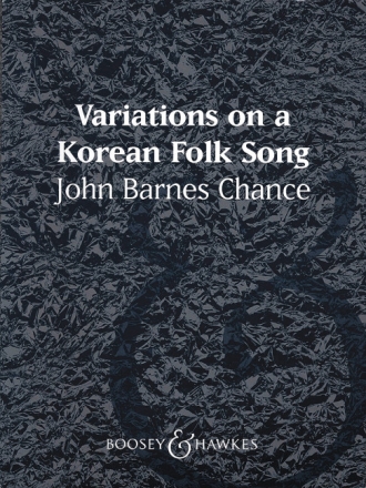 Variations on a Korean Folk Song for concert band score