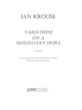 Variations on a Moldavian Hora for guitar