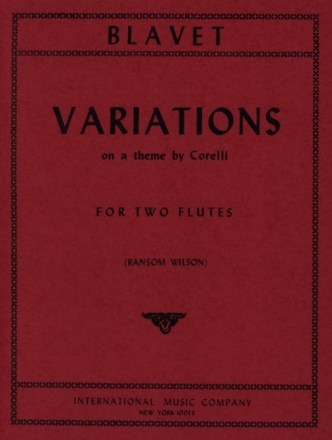 Variations on a theme by Corelli for 2 flutes WILSON, RANSOM, ED