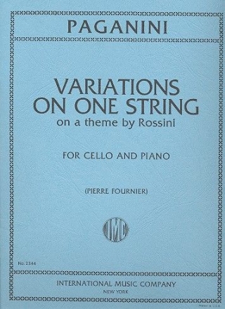 Variations on one String on a Theme from Rossini's 'Moses in Egypt' for violoncello and piano