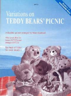 Variations on Teddy Bears' Picnic for flexible ensemble scora and parts for wind instruments