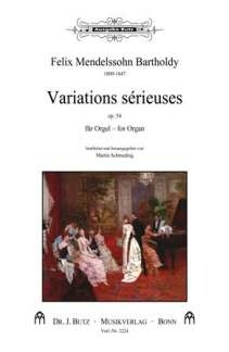 Variations s�rieuses op.54 f�r Orgel