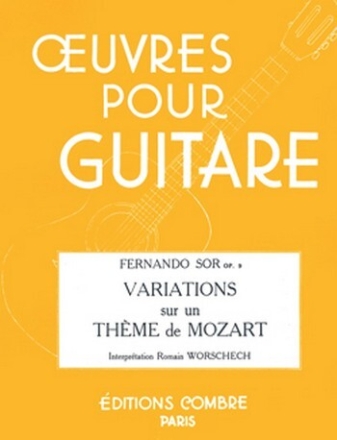 Variations sur un Th�me de Mozart op.9 pour guitare