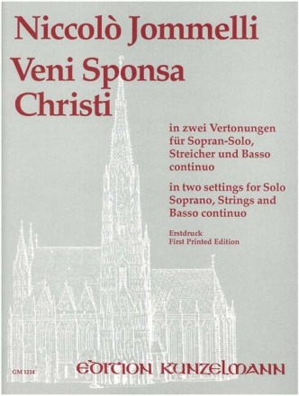 Veni sponsa Christi f�r Sopran solo, Streicher und Bc Partitur (la)