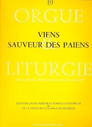 Viens Sauveur des Pa�ens pour orgue