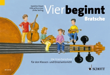 Vier beginnt f�r Streicher Viola
