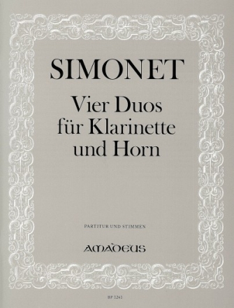 Vier Duos f�r Klarinette und Horn Partitur und Stimmen