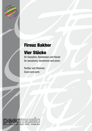 Vier St�cke f�r Saxophon, Bandoneon und Klavier Partitur und Stimmen