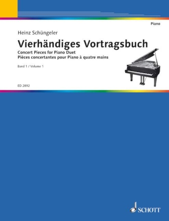 Vierh�ndiges Vortragsbuch Band 1 f�r Klavier