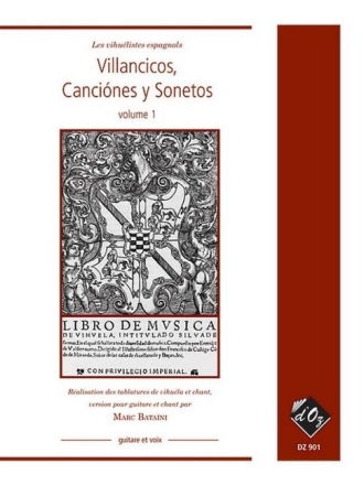 Villancicos, Canci�nes y Sonetos pour guitare et voix partition