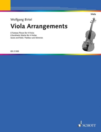 Viola Arrangements f�r 4 Violen Partitur und Stimmen
