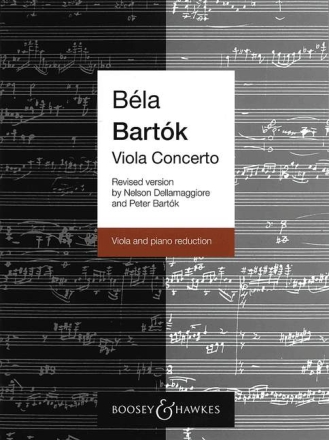Violakonzert op. posth. f�r Viola und Orchester Klavierauszug mit Solostimme