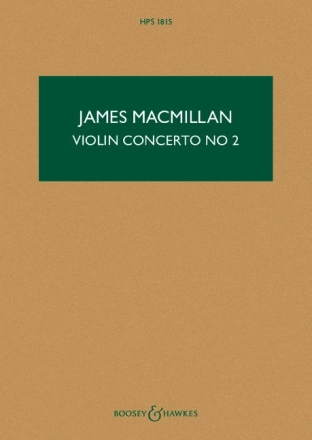 Violin Concerto No. 2 for violin and orchestra study score