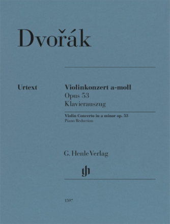 Violinkonzert a-Moll op.53 f�r Violine und Orchester Klavierauszug mit Solostimme