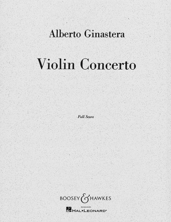 Violinkonzert op. 30 f�r Violine und Orchester Partitur