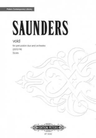 Void for percussion duo and orchestra Score,  archive copy