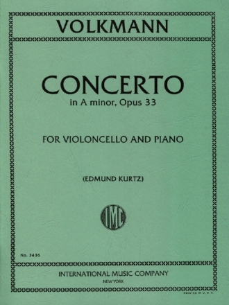 Volkmann, Concerto a minor op.33 for 3 cellos and piano