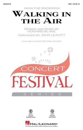 Walking in the Air for female choir (SSA) and piano score