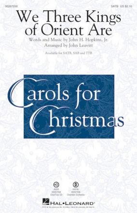We three Kings of Orient are for mixed choir and piano choral score