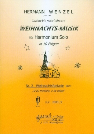 Weihnachtsfantasie �ber 'O du fr�hliche, o du selige' f�r Harmonium solo