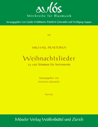 Weihnachtslieder zu 4 Stimmen - 16 Chorals�tze f�r Blechbl�ser Partitur