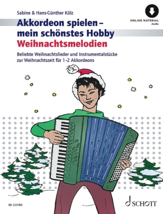 Weihnachtsmelodien (+online material) f�r 1-2 Akkordeons