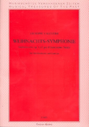Weihnachtssinfonie op.1,12 f�r Streichorchester und Bc Partitur (= Cembalo)