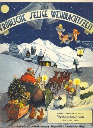 Weihnachtsspruch op.38,5 Duett f�r Gesang und Klavier